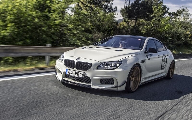 White Modified BMW M6