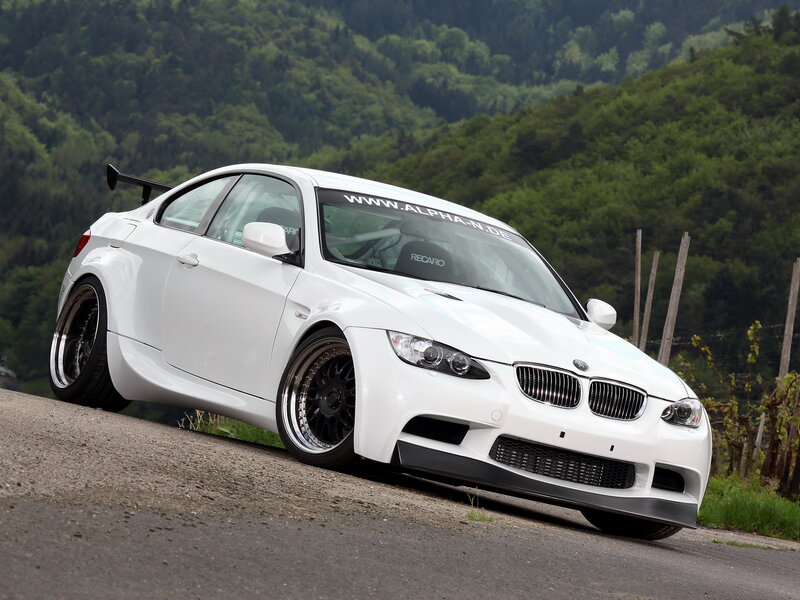 White Modified BMW