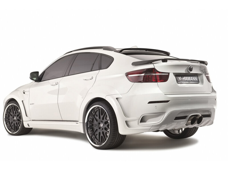 white modified BMW X6