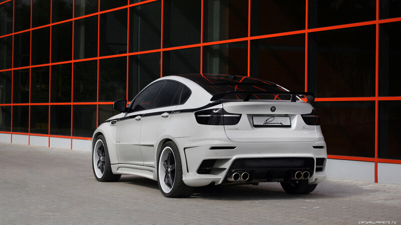 White Modified BMW X6 — Modern, Afternoon