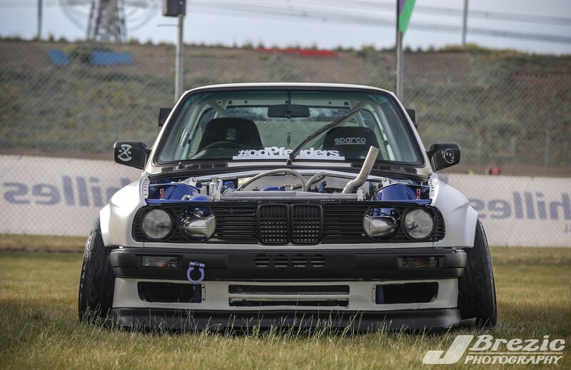 White Modified Car — Calm, Afternoon
