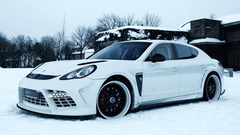 White Modified Car — Cold