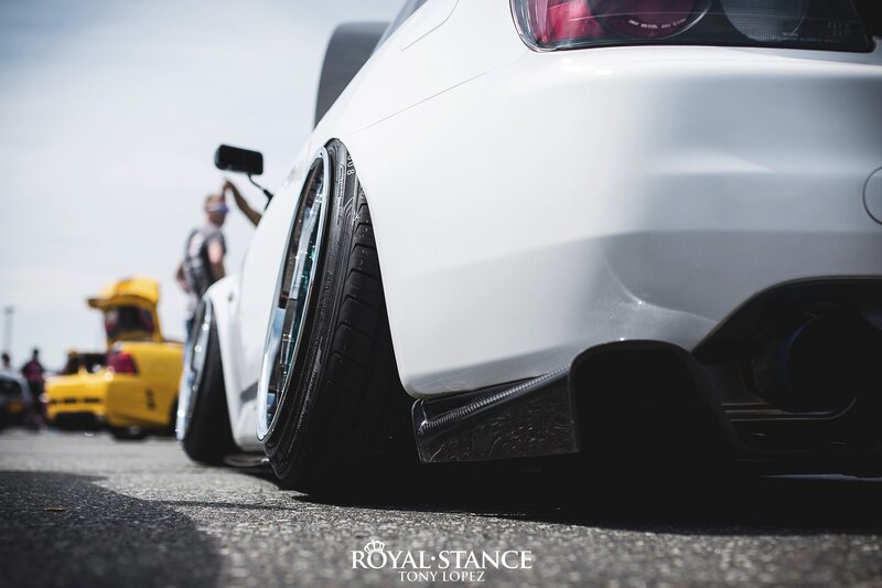 White Modified Car — Dramatic, Afternoon, Photograph