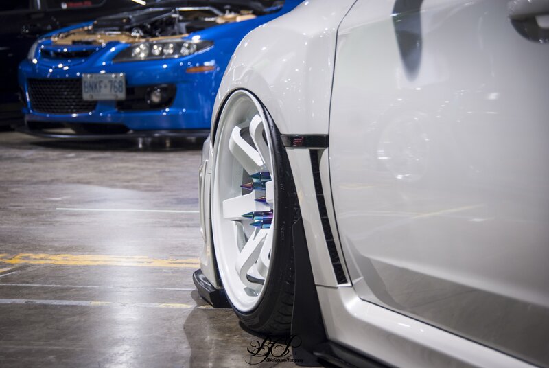 White Modified Car — Dramatic, Photograph, Blue Car
