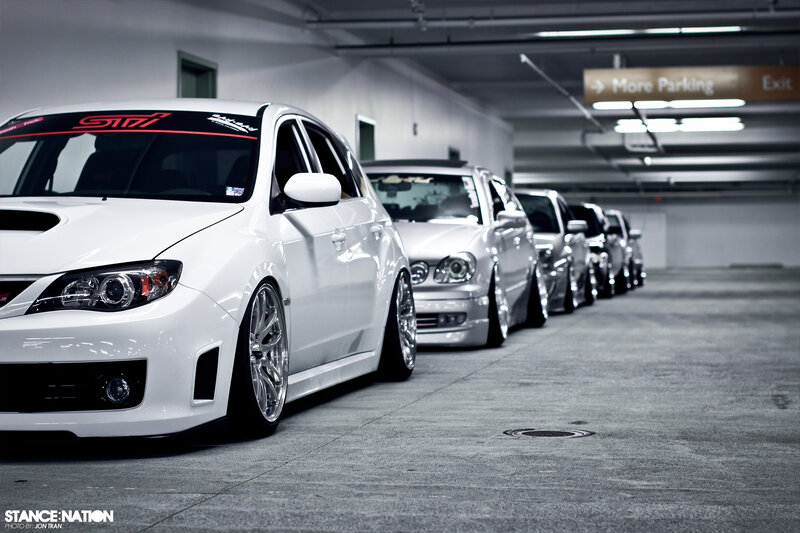 White Modified Car — Dramatic, Photograph