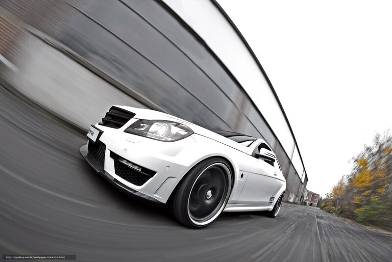 White Modified Car — Dynamic, Autumn