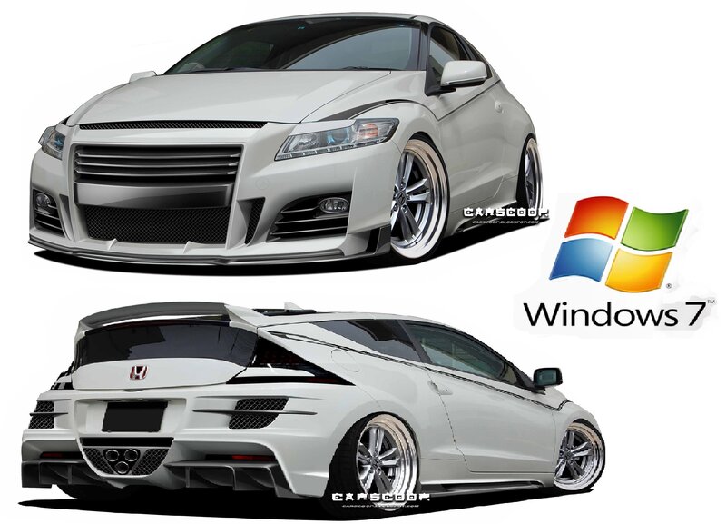 White Modified Car — Neutral, Digital Art