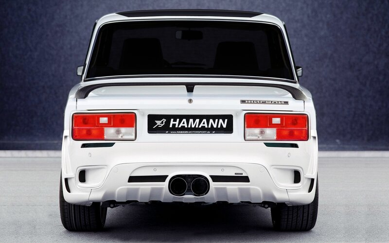 White Modified Car — Neutral, Photograph, Taillights