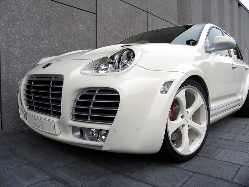White Modified Car — Neutral, Photograph, Wall