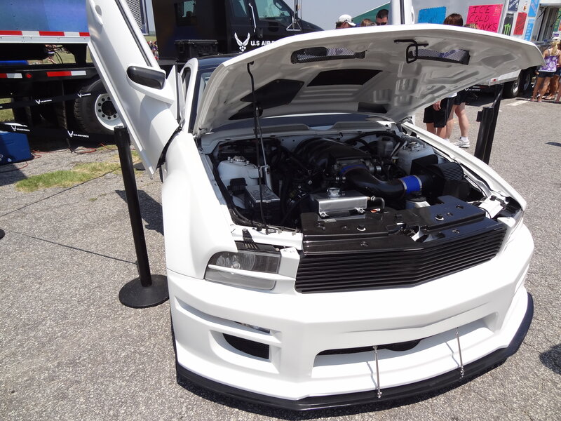 White Modified Car — Outdoor, Afternoon