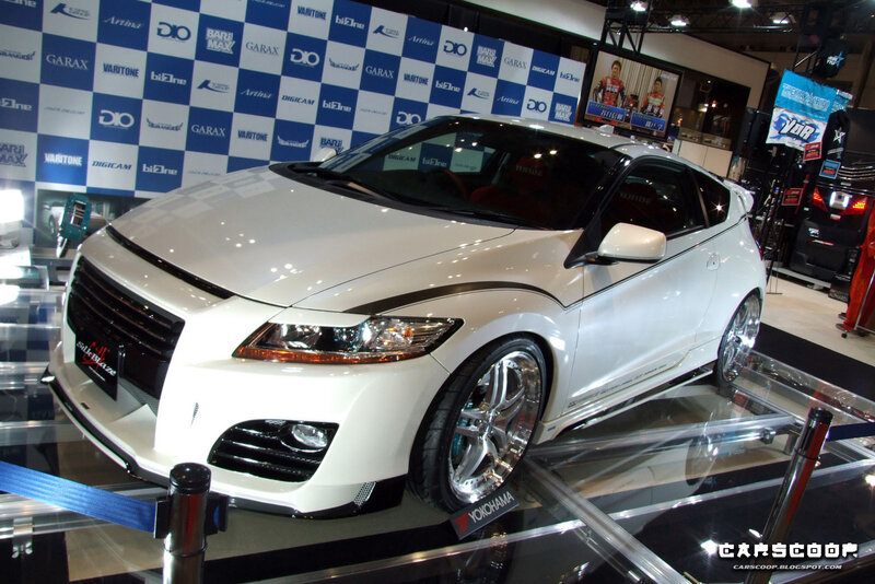 White Modified Car — Showroom