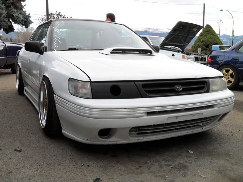 White Modified Car