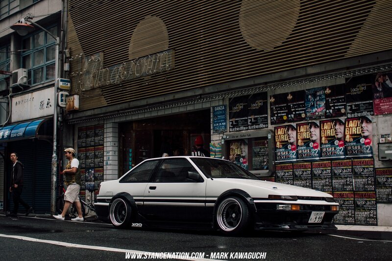 White Modified Car — Urban, Afternoon