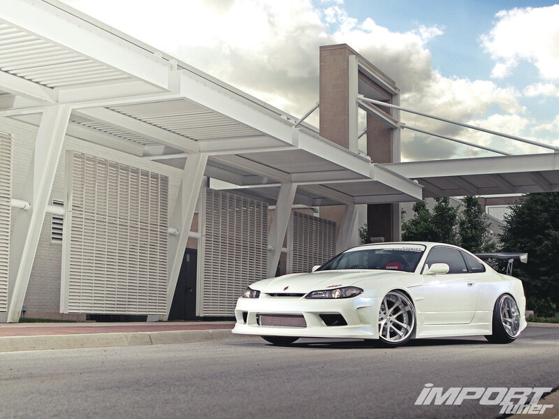 White Modified Coupe — Dramatic