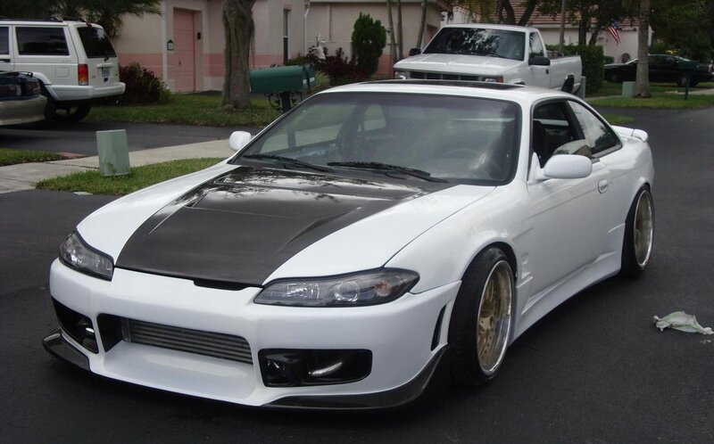 White Modified Coupe