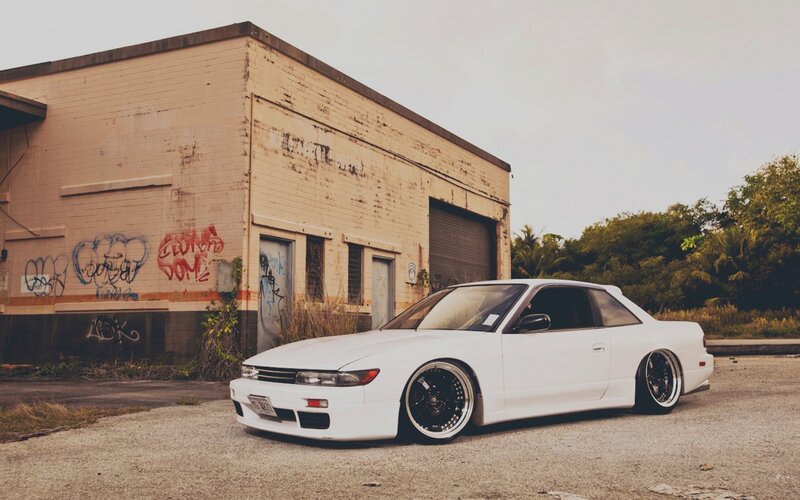 White Modified Coupe — Urban