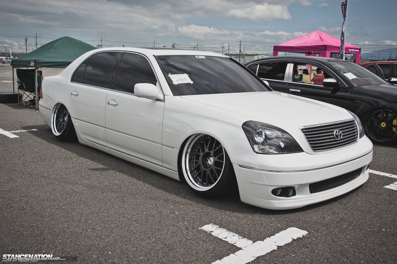 White Modified Sedan — Calm, Afternoon, Photograph, Cars