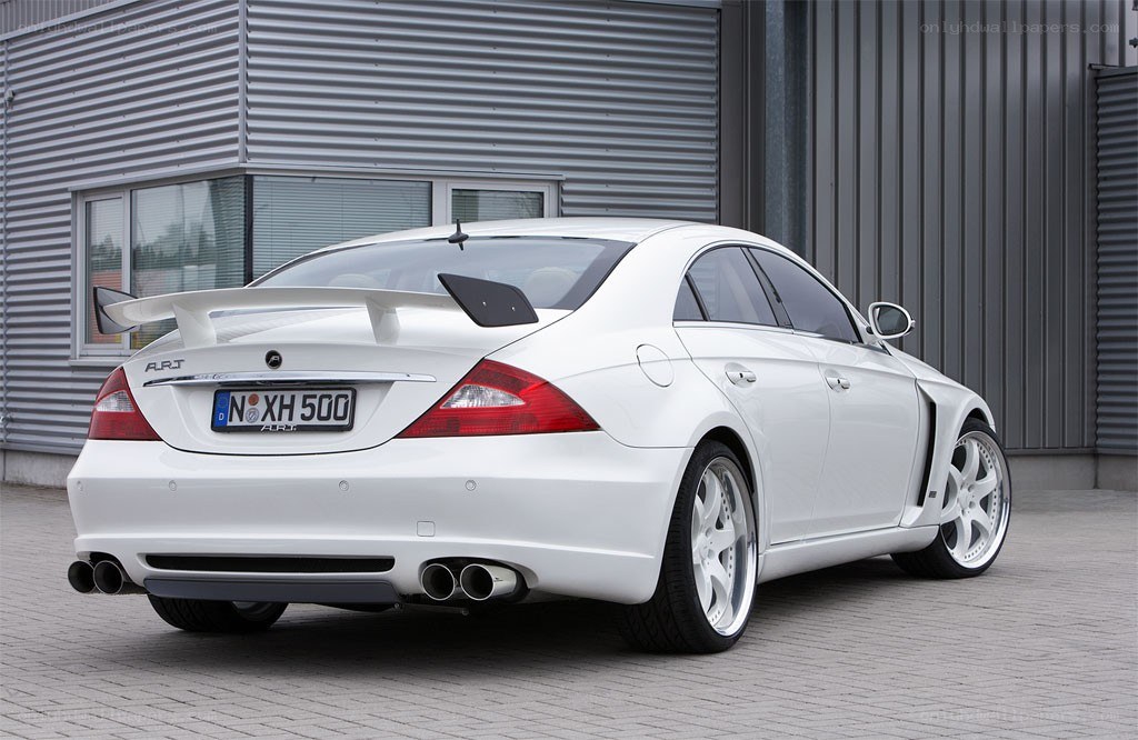 white modified sedan car