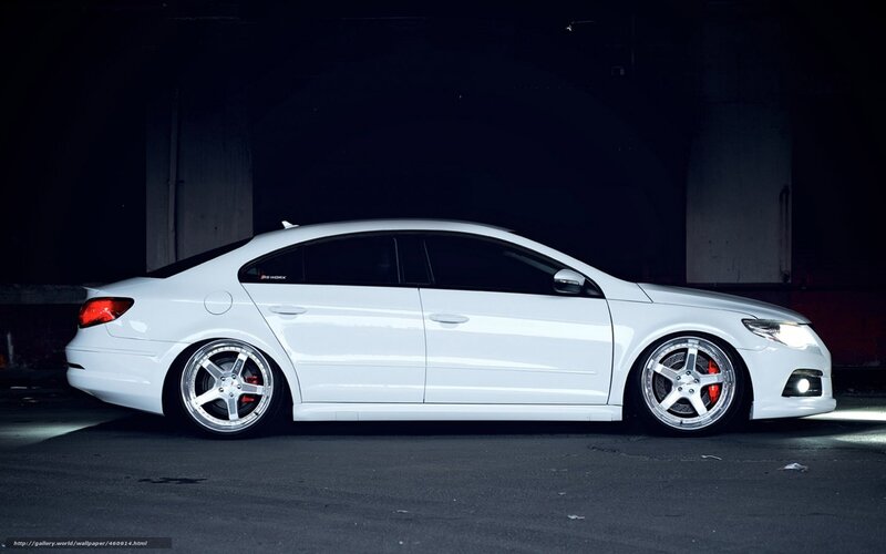 White Modified Sedan — Dramatic, Night, Photograph, Car