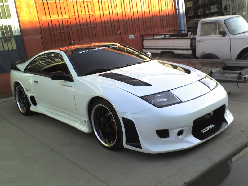 white modified sports car