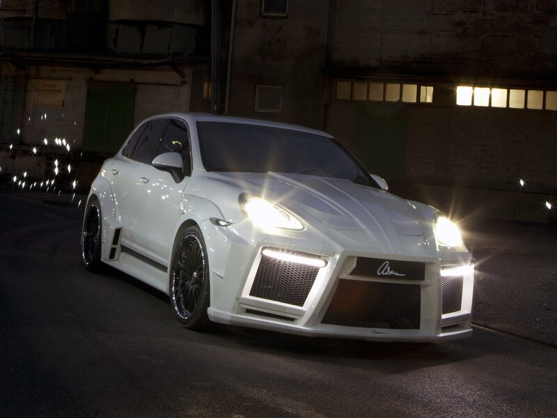 white modified sports car
