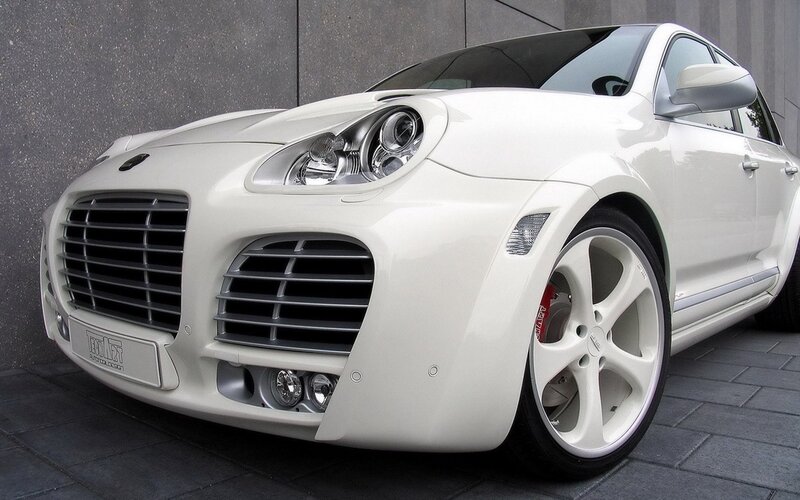 white modified sports car