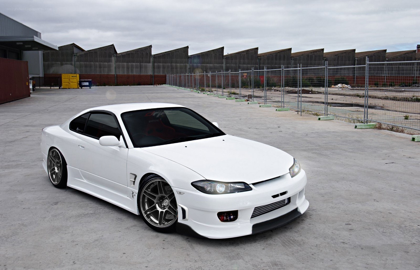 white modified sports car