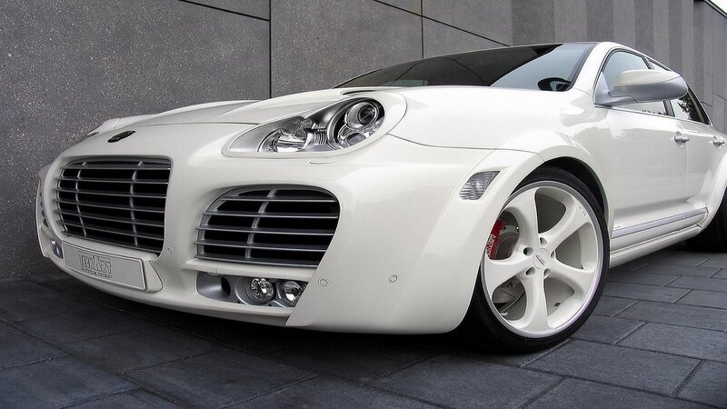 white modified sports car