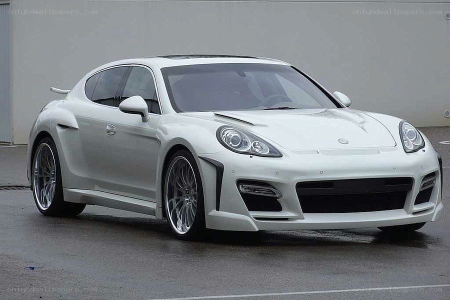 white modified sports car