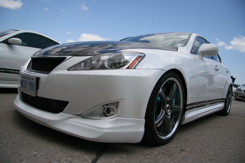 white modified sports car