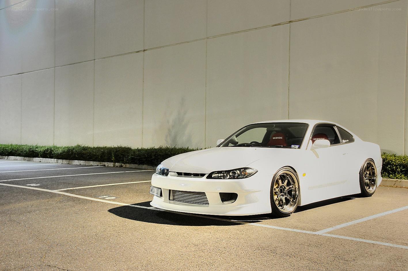 white modified sports car