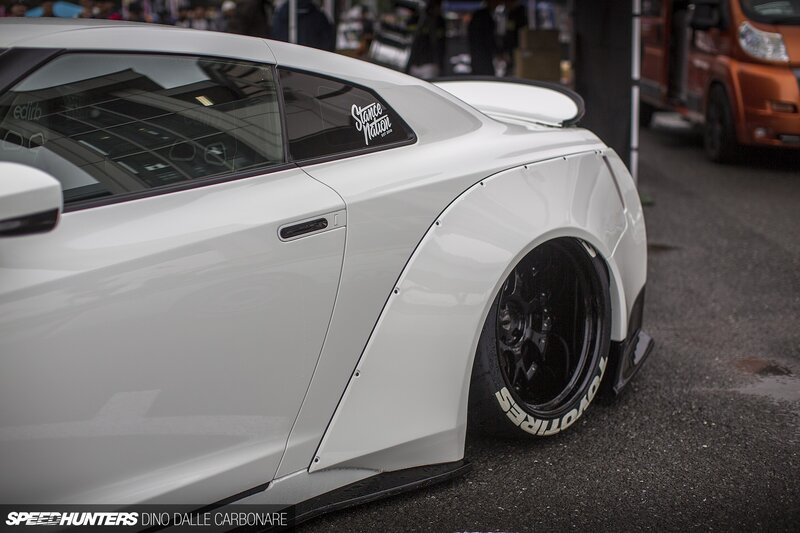 White Modified Sports Car — Calm, Photograph