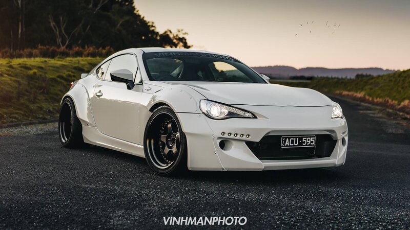 White Modified Sports Car — Serene