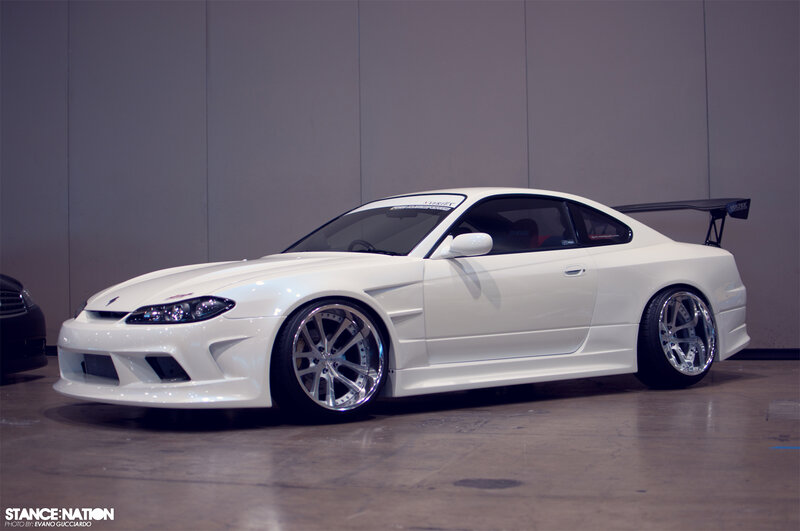 White Modified Sports Car — Showroom