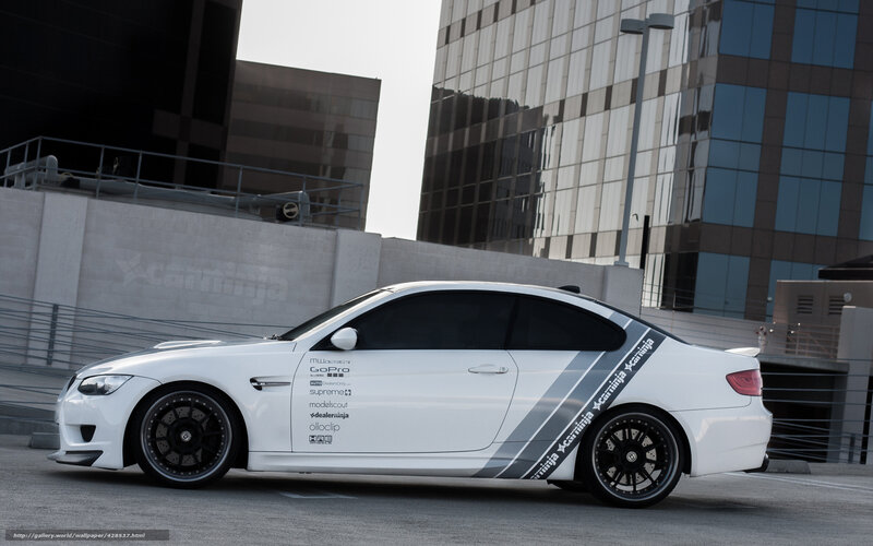 White Modified Sports Car — Urban, Afternoon