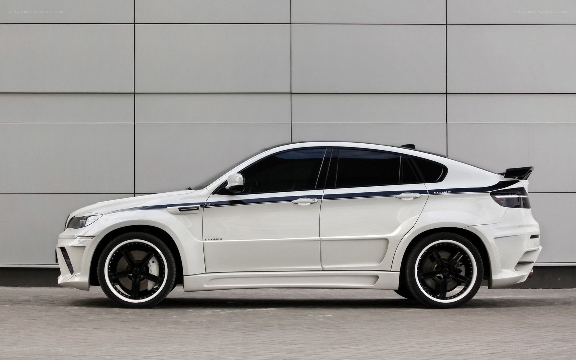white modified suv car