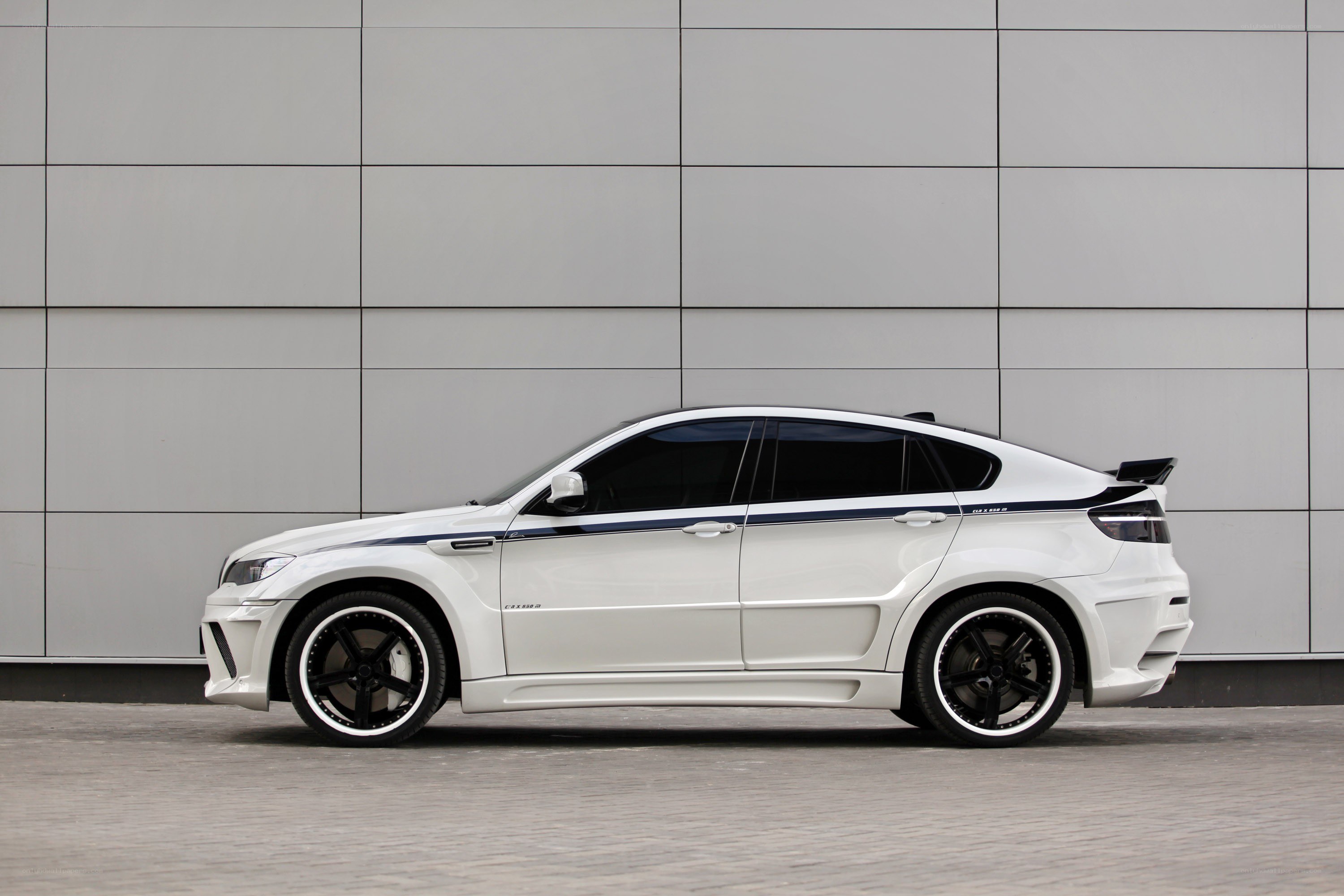 white modified suv car