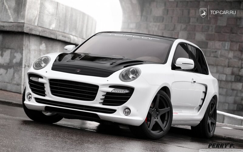 White Modified SUV — Dramatic, Photograph, Car, Wall