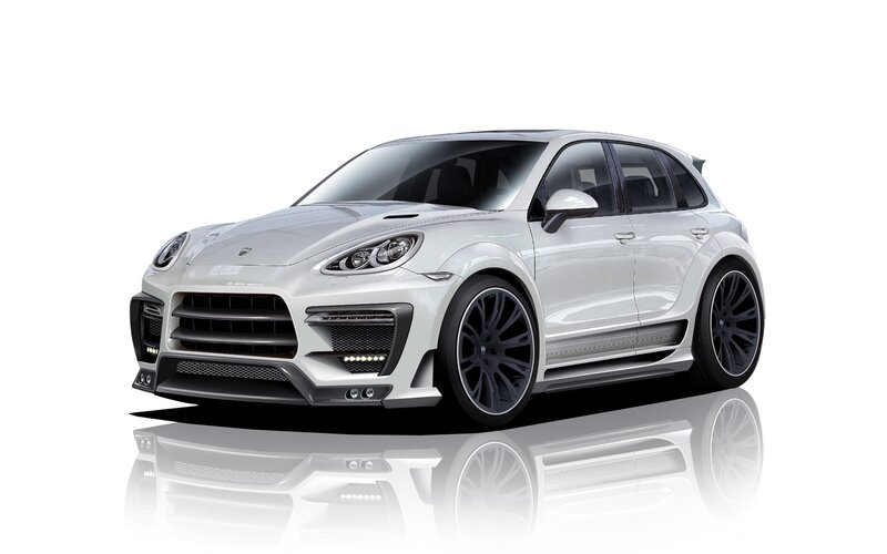White Modified SUV — Neutral, 3d Render, Car, Wheels, Headlights