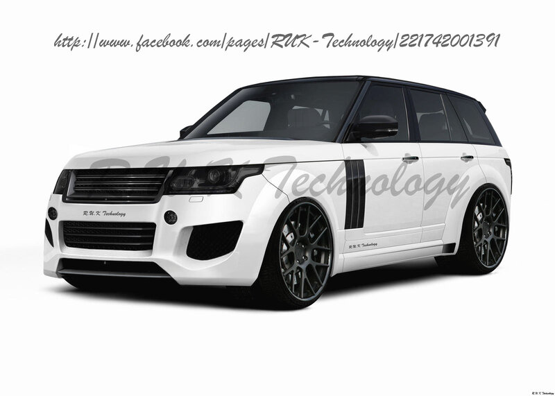 White Modified SUV — Neutral, Photograph, Black Wheels, Black Grille