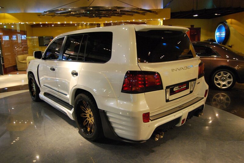 White Modified SUV — Neutral, Photograph, Car, Showroom