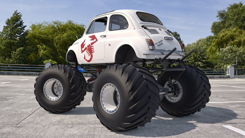 White Monster Truck — Neutral