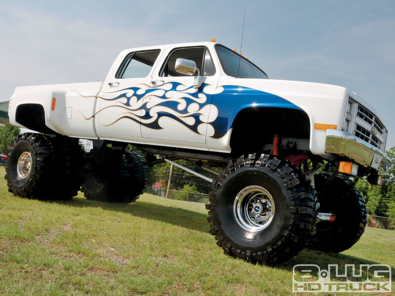 White Monster Truck