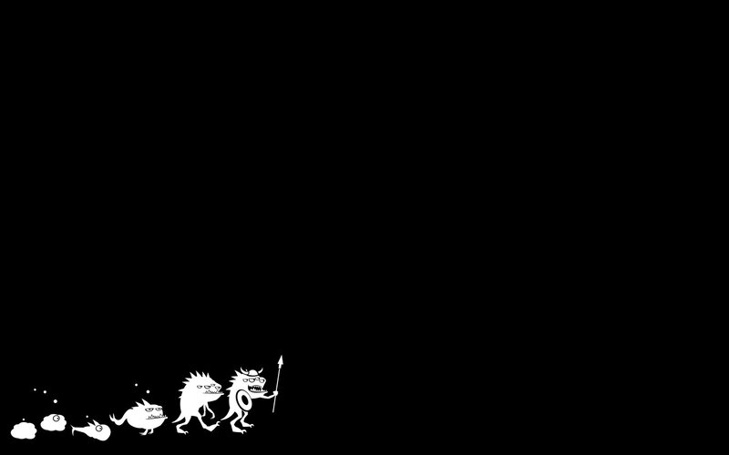 White Monsters on Black