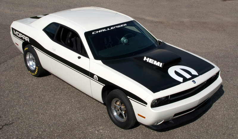 White Mopar Challenger