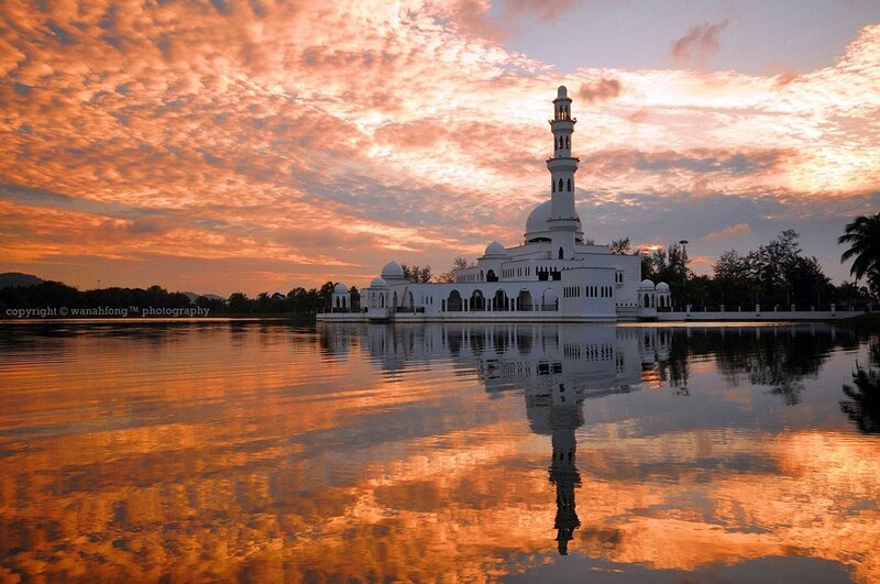 White Mosque on Water
