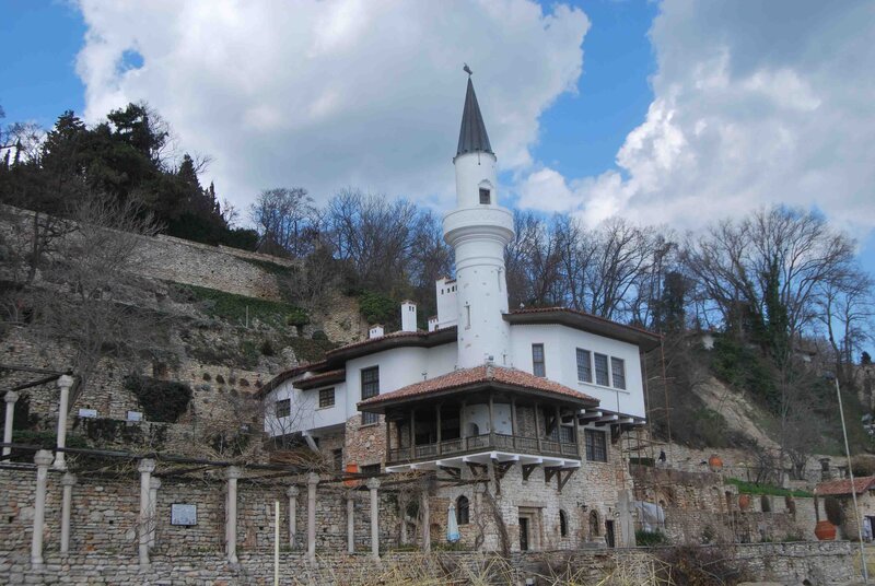 White Mosque with Minaret — Serene