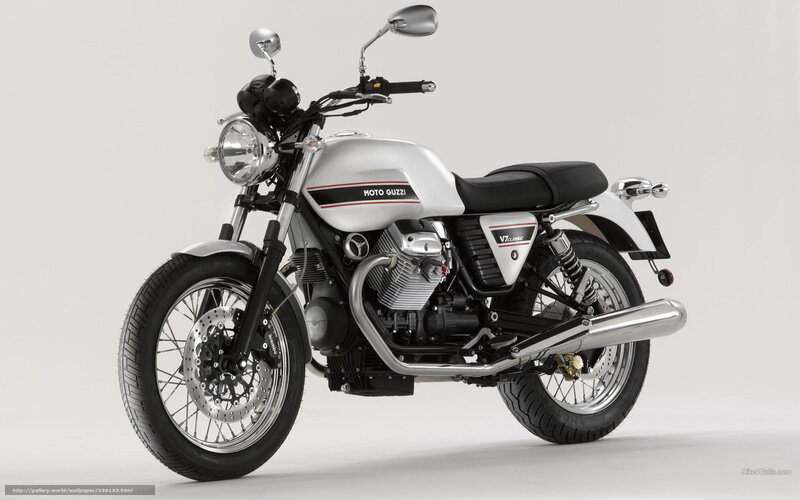 White Moto Guzzi Motorcycle