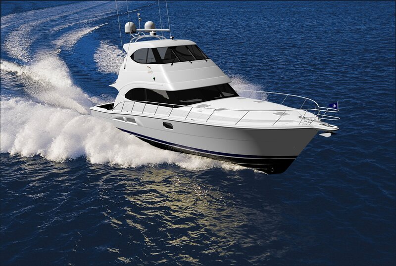 White Motor Yacht — Blue, Dynamic