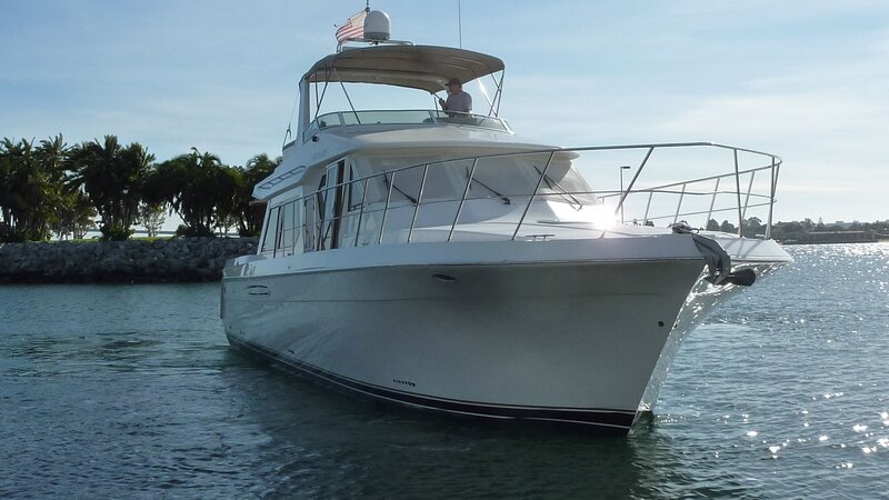 White Motor Yacht — Calm, Afternoon, Photograph, Person